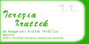 terezia kruttek business card